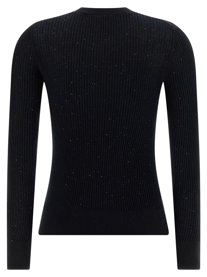 Max Mara Black Silk Cardigan