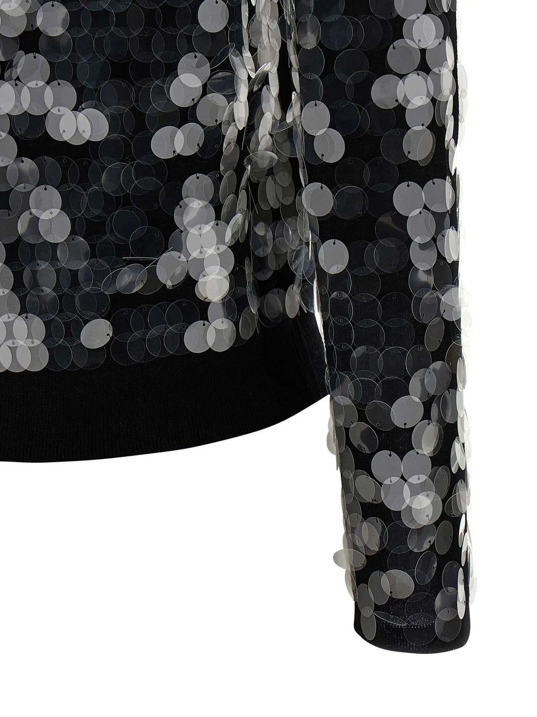 Max Mara Black Virgin Wool Cardigan