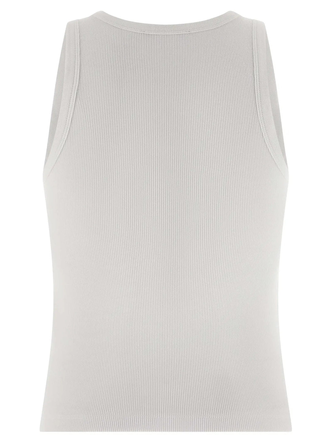 Givenchy White Cotton Sleeveles T-Shirt