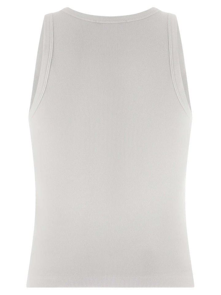 Givenchy White Cotton Sleeveles T-Shirt