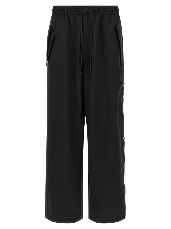 Y-3 Black Polyester Casual Pants