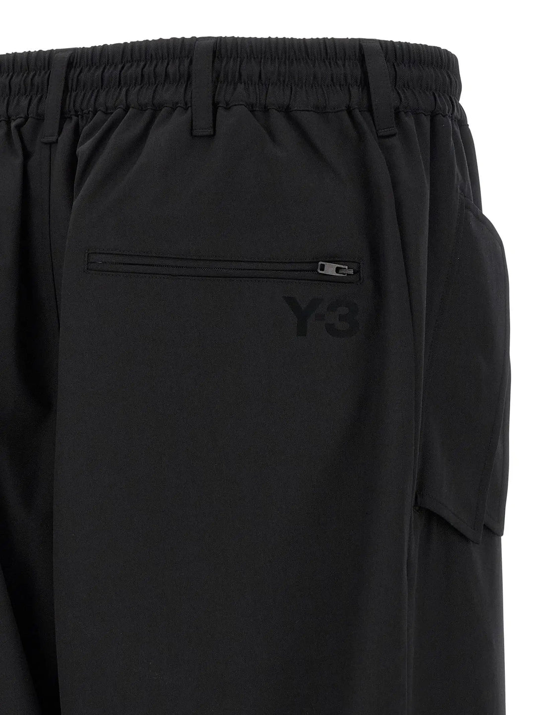 Y-3 Black Polyester Casual Pants