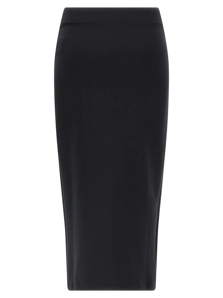 Off-White Black Polyamide Midi Skirt