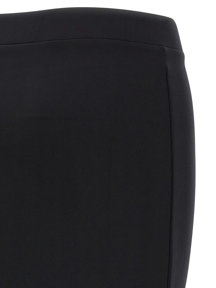 Off-White Black Polyamide Midi Skirt