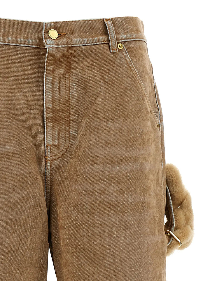 Darkpark Sample Sale | Darkpark Beige Cotton Straight-Leg Jeans - | Designer outlet