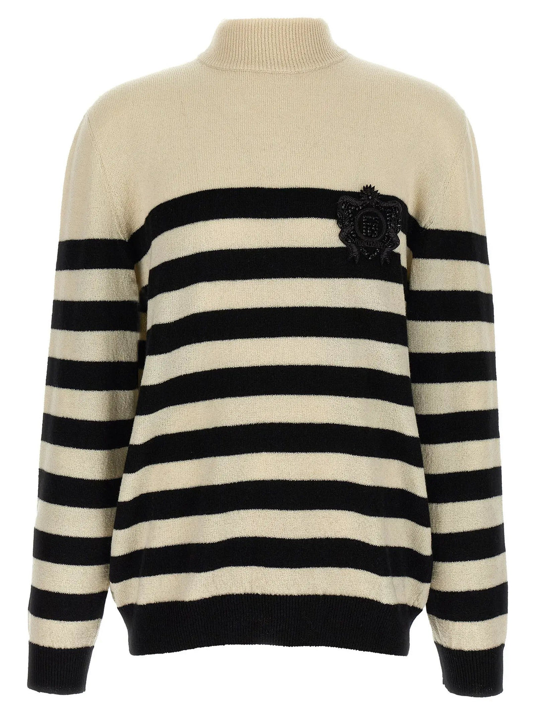 Balmain Bicolor Wool Cardigan