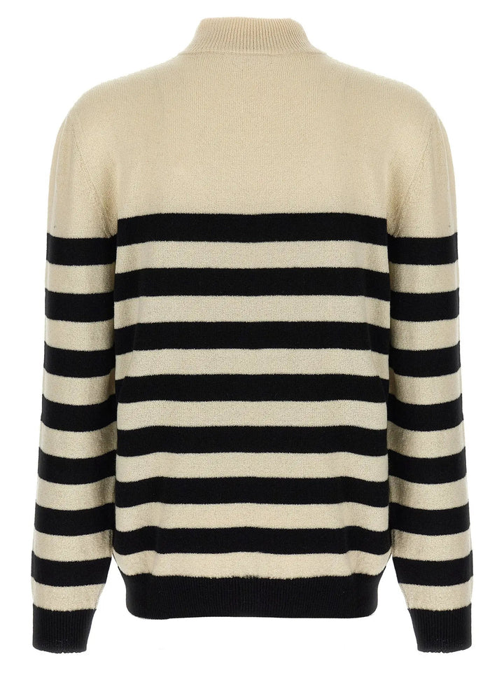 Balmain Bicolor Wool Cardigan
