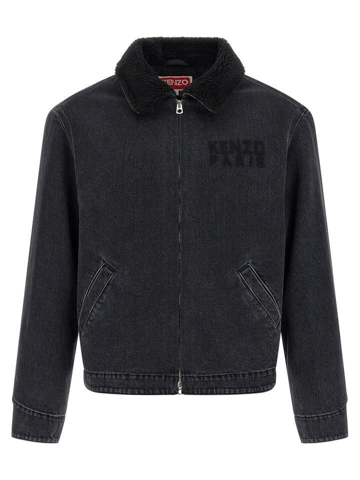 Kenzo Black Cotton Denim Jacket