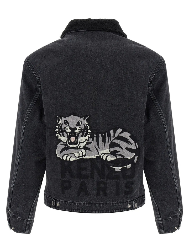 Kenzo Black Cotton Denim Jacket