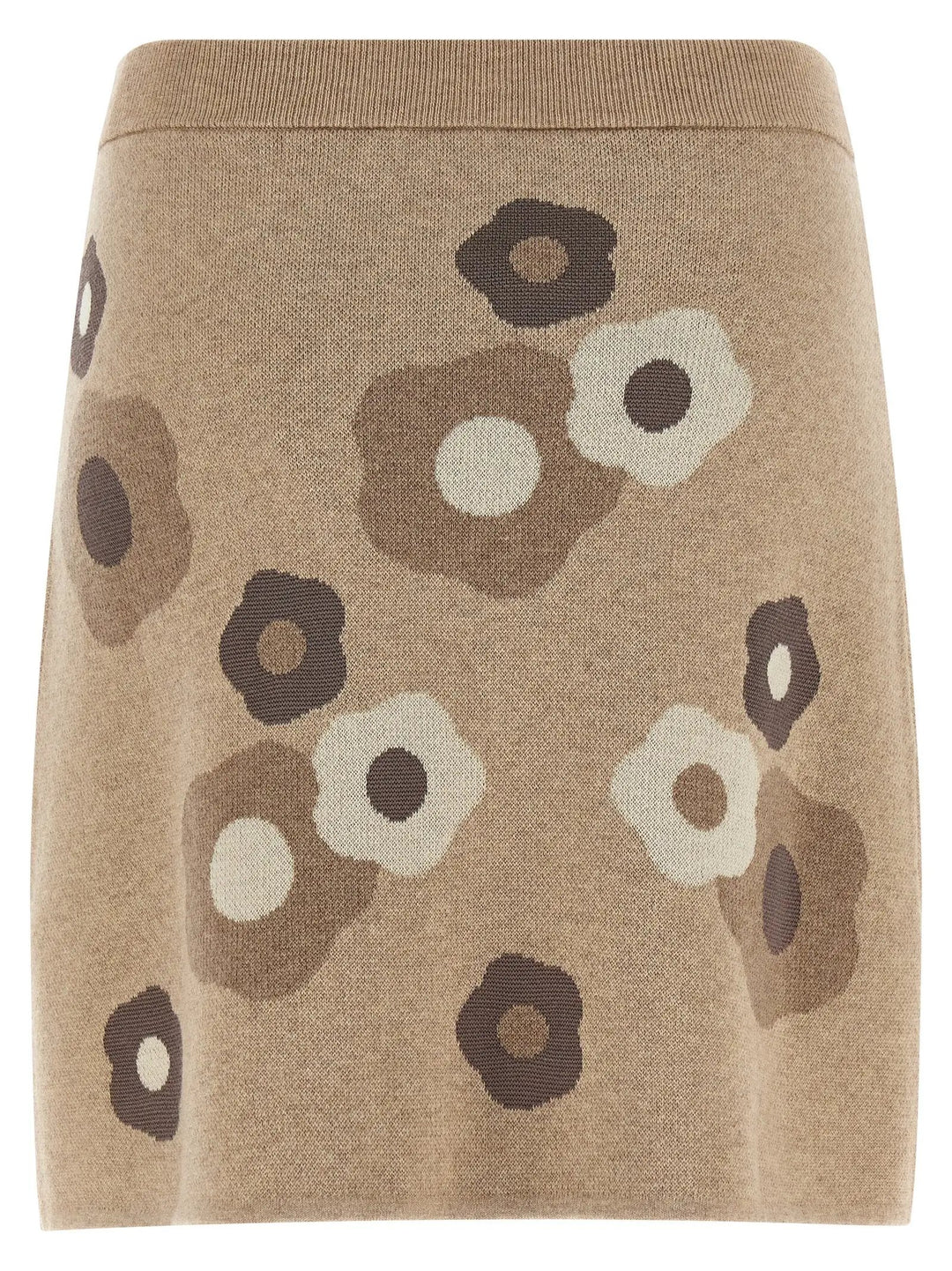 Kenzo Beige Wool Long Skirt