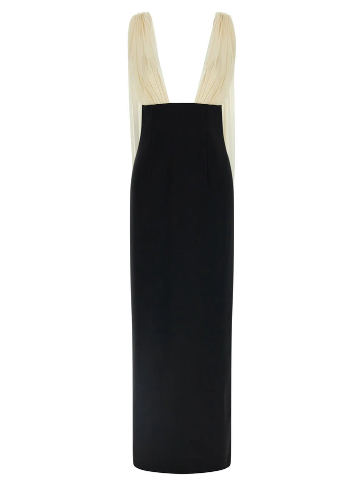 Armarium Bicolor Virgin Wool Long Dress
