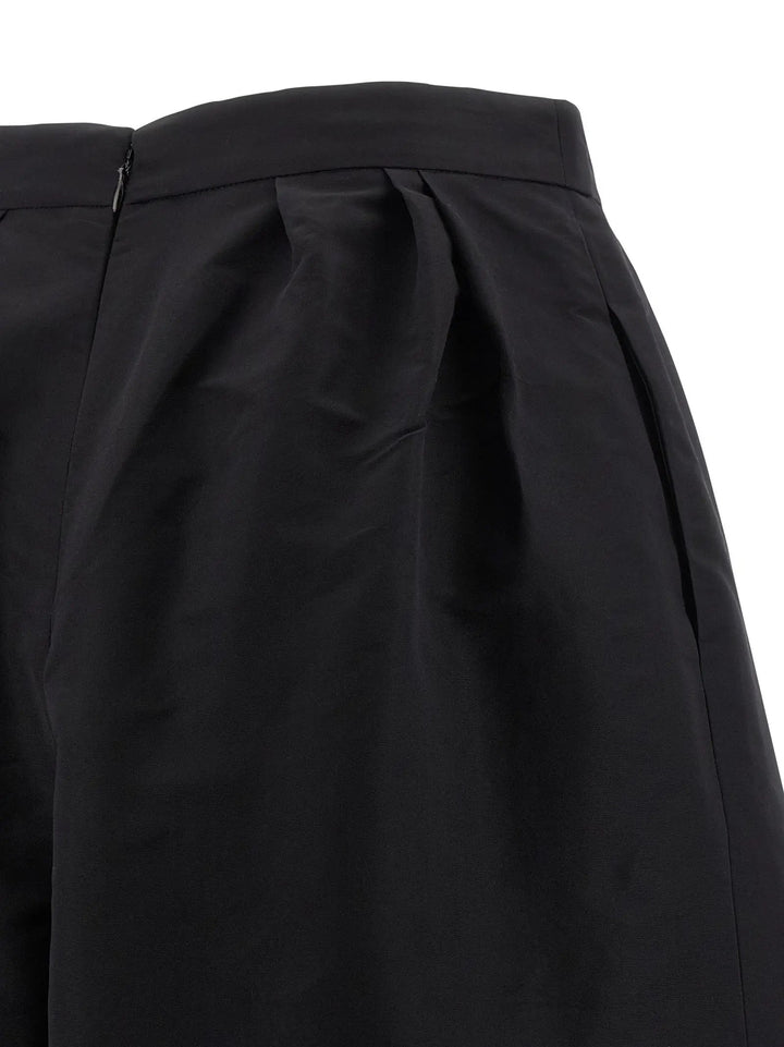 Carolina Herrera Black Silk Casual Pants