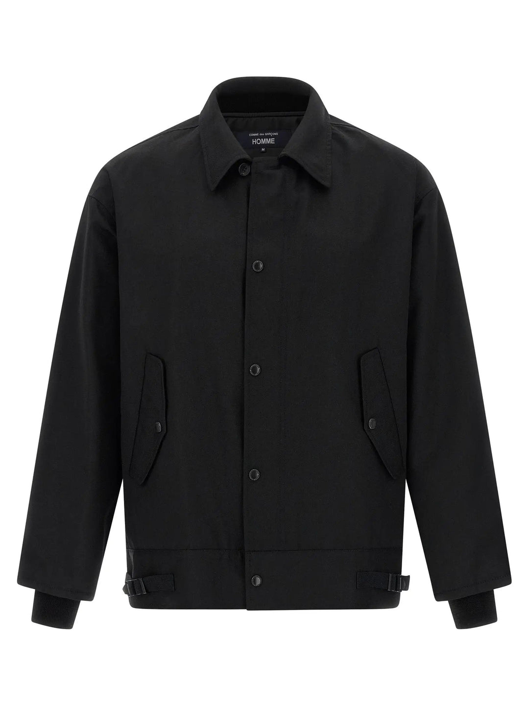 Comme Des Garçons Black Polyester Full-Length Jacket