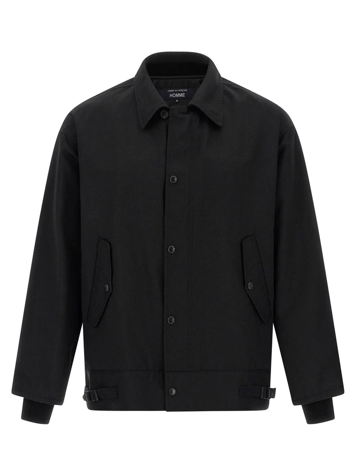 Comme Des Garçons Black Polyester Full-Length Jacket