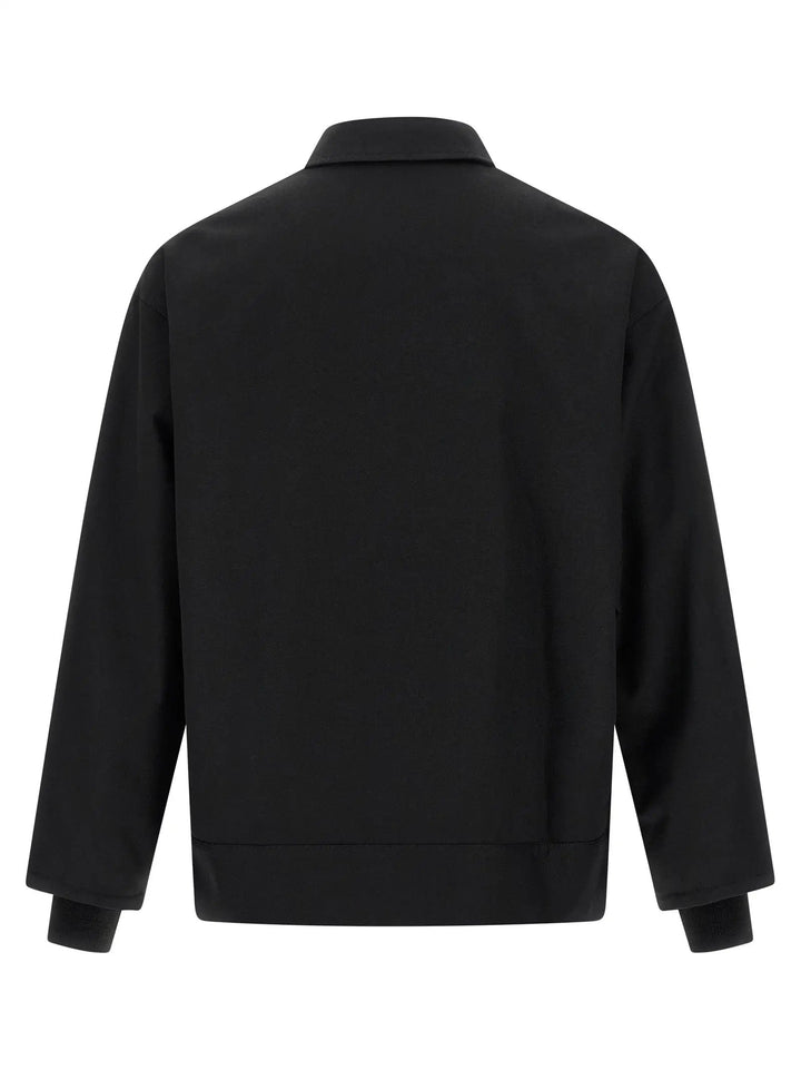Comme Des Garçons Black Polyester Full-Length Jacket