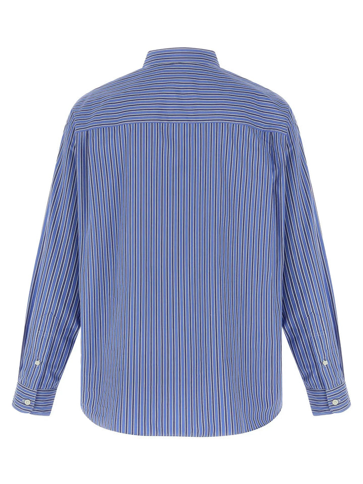 Comme Des Garçons Blue Cotton Blouse