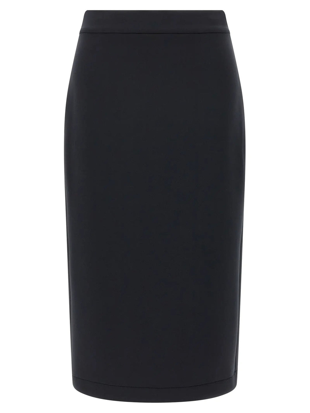MONCLER GENIUS Black Polyester Midi Skirt