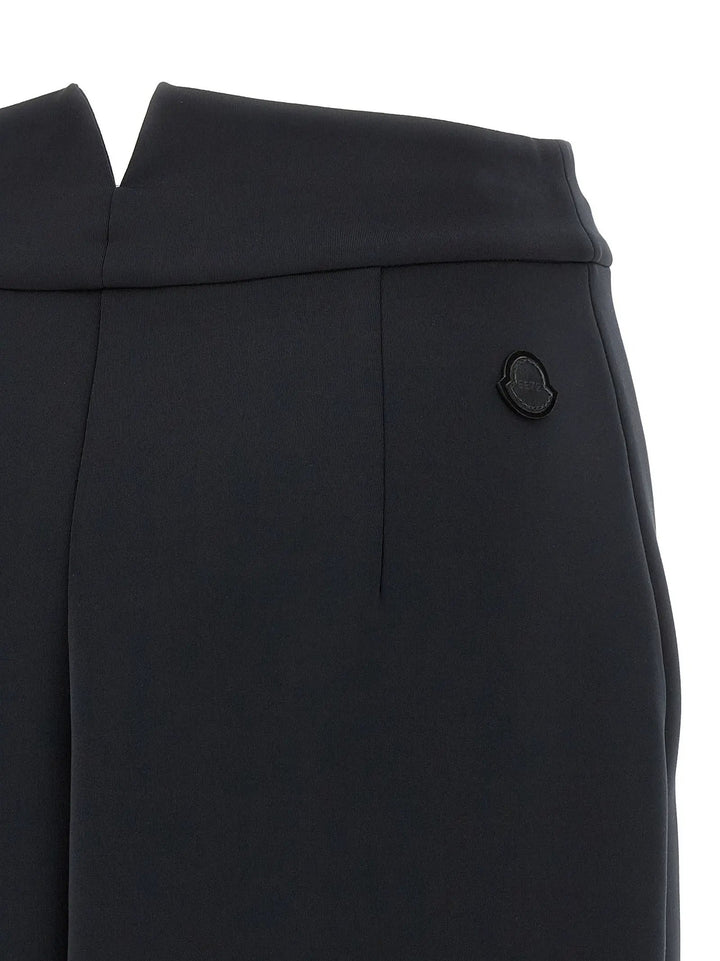 MONCLER GENIUS Black Polyester Midi Skirt