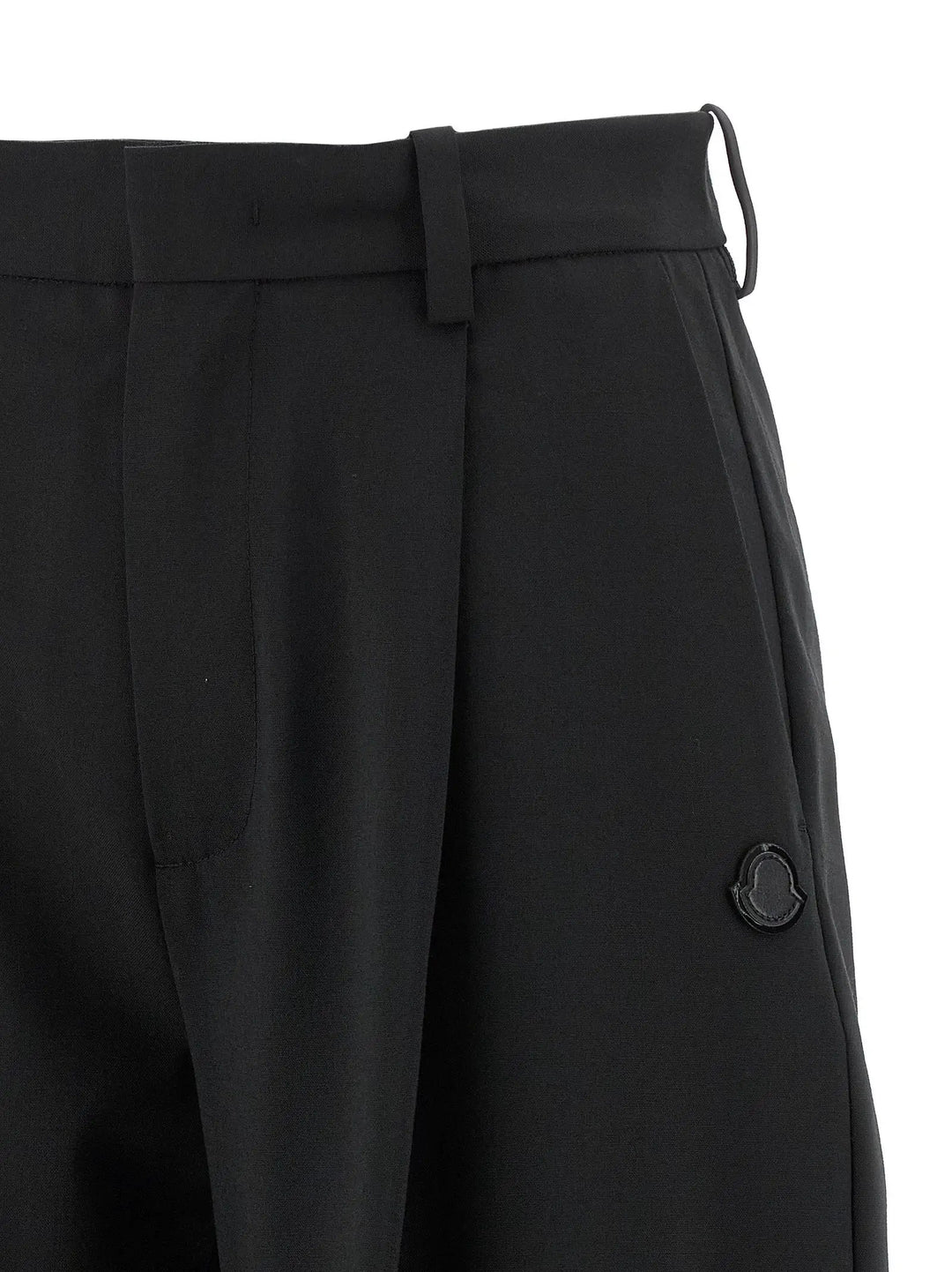 MONCLER GENIUS Black Polyester Dress Pants