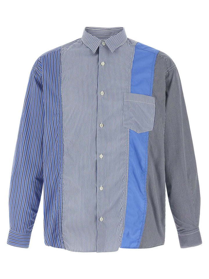 Comme Des Garçons Blue Cotton Blouse