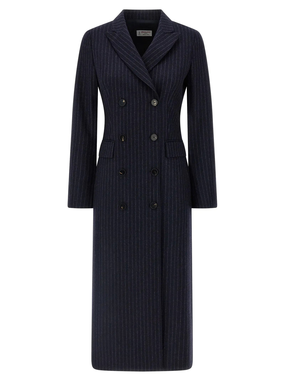 Alberto Biani Sample Sale | Alberto Biani Blue Virgin Wool Coat - | Designer outlet