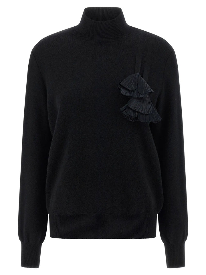Ferragamo Black Virgin Wool Cardigan