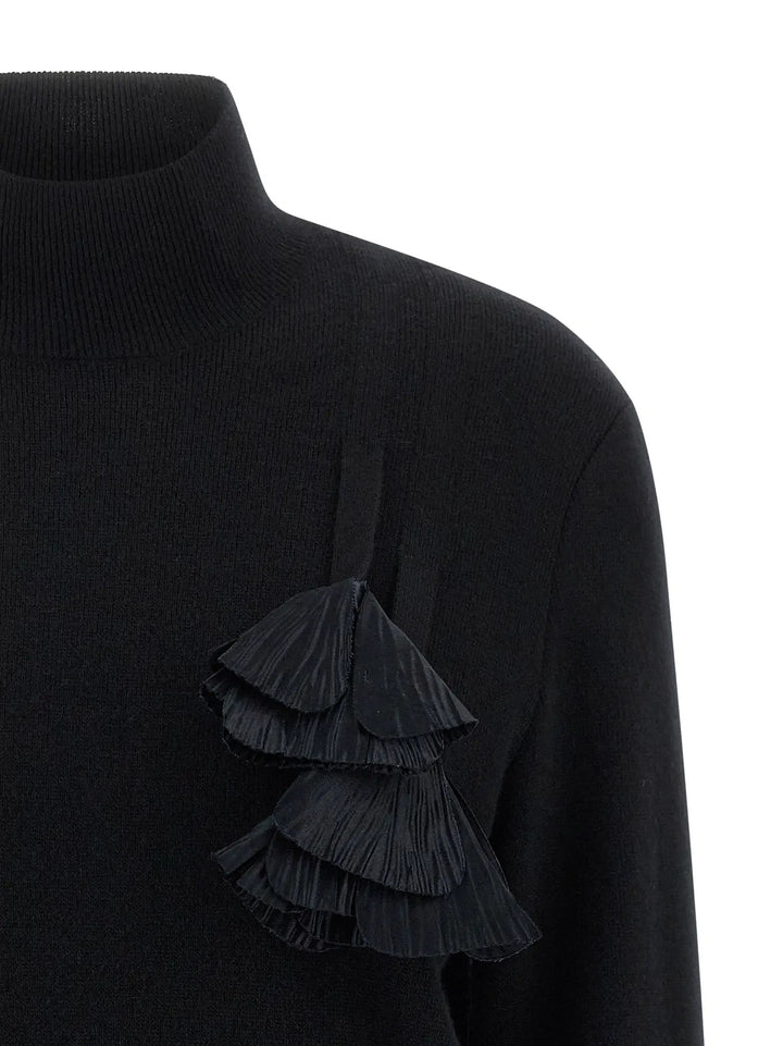 Ferragamo Black Virgin Wool Cardigan