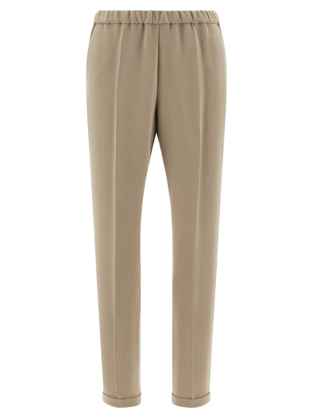 Alberto Biani Beige Triacetate Casual Pants