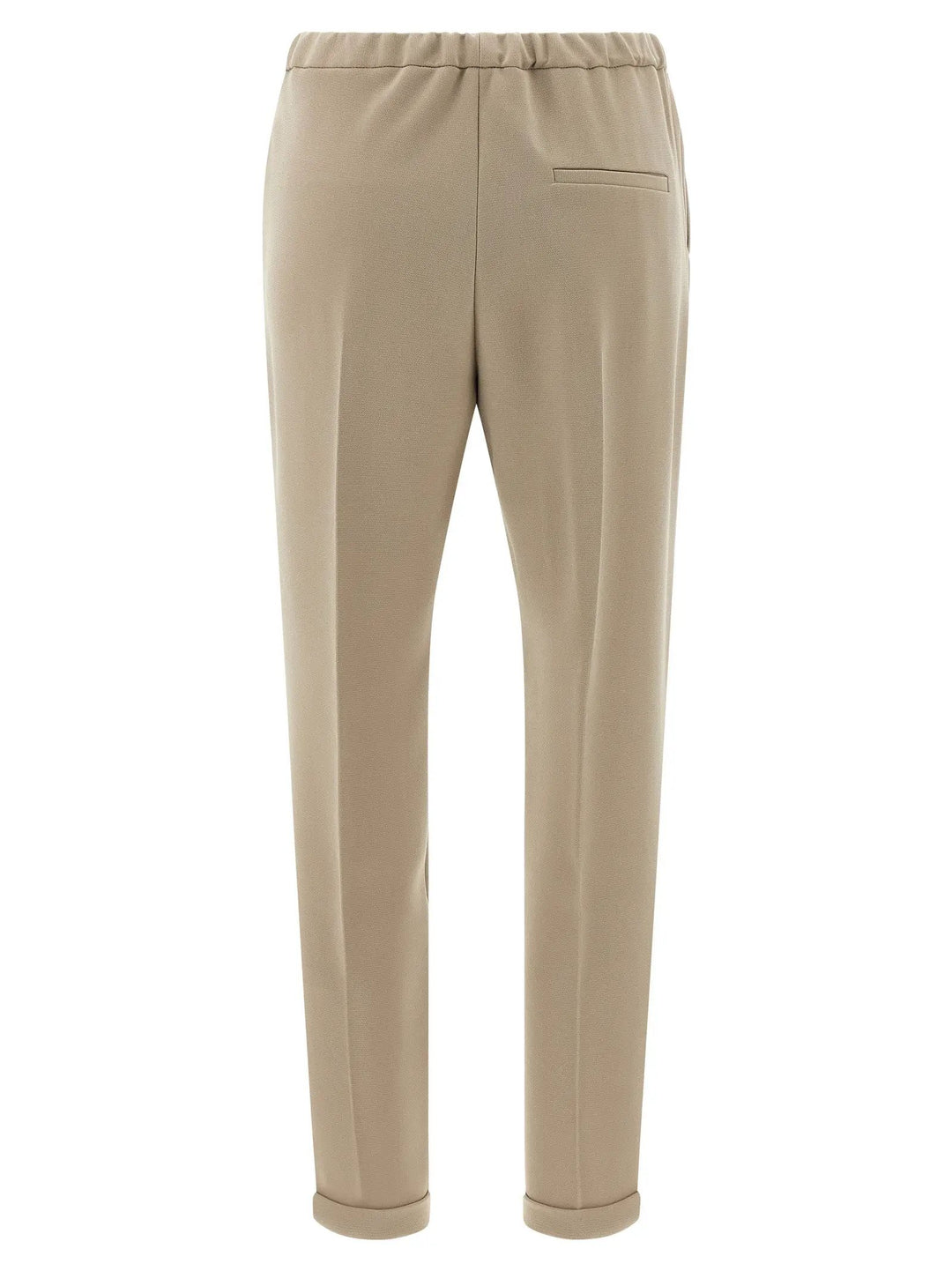 Alberto Biani Beige Triacetate Casual Pants