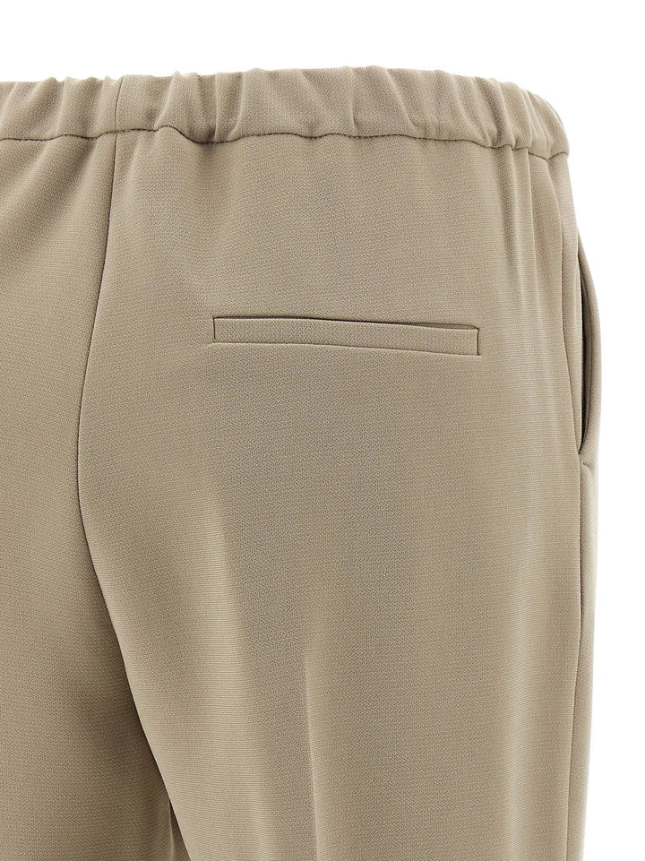 Alberto Biani Beige Triacetate Casual Pants