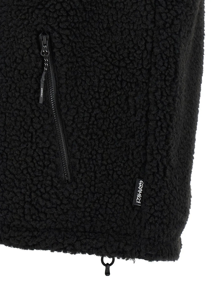 Gramicci Black Polyester Sleeveless Jacket