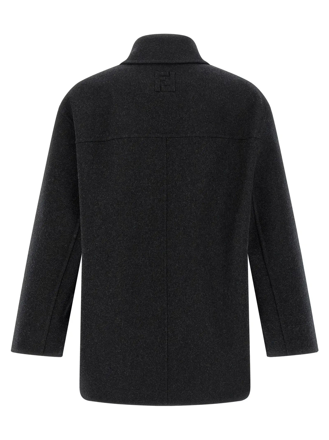 Fendi Gray Virgin Wool Coat