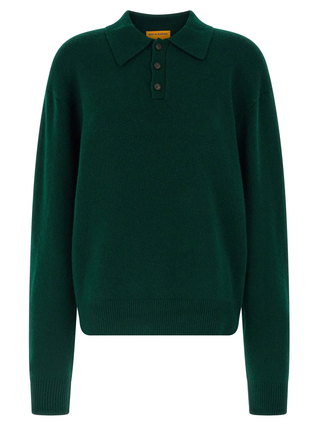 Guest in Residence Bicolor Cashmere Polo Shirt