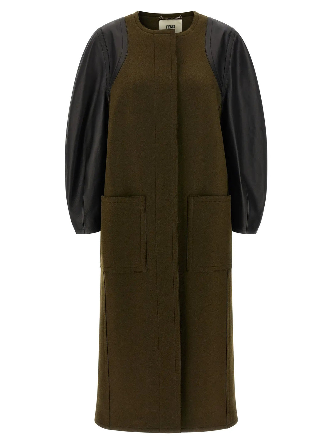 Fendi Bicolor Viscose Coat