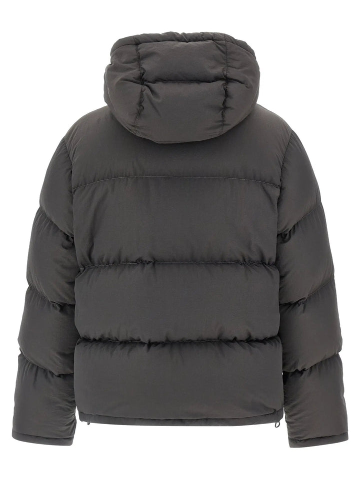 Dolce &amp; Gabbana Gray Polyamide Full-Length Jacket