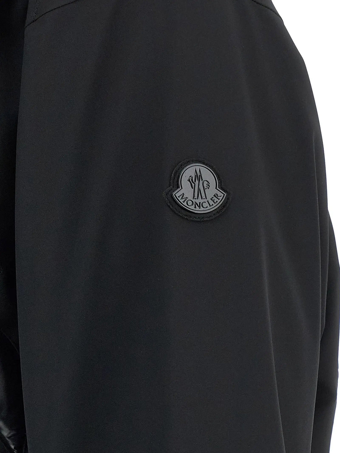 MONCLER GENIUS Black Polyamide Full-Length Jacket