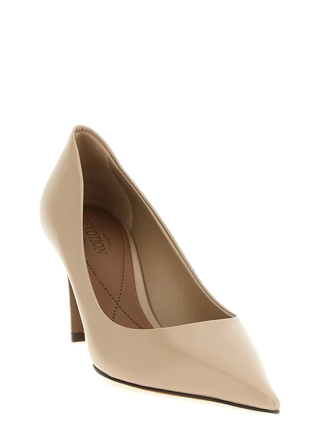 Dolce &amp; Gabbana Beige Calfskin High Heel Pumps