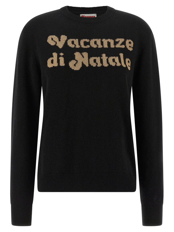 MC2 Saint Barth Black Wool Cardigan