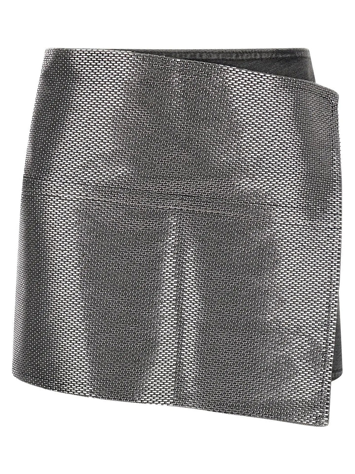 Haikure Gray Cotton Long Skirt