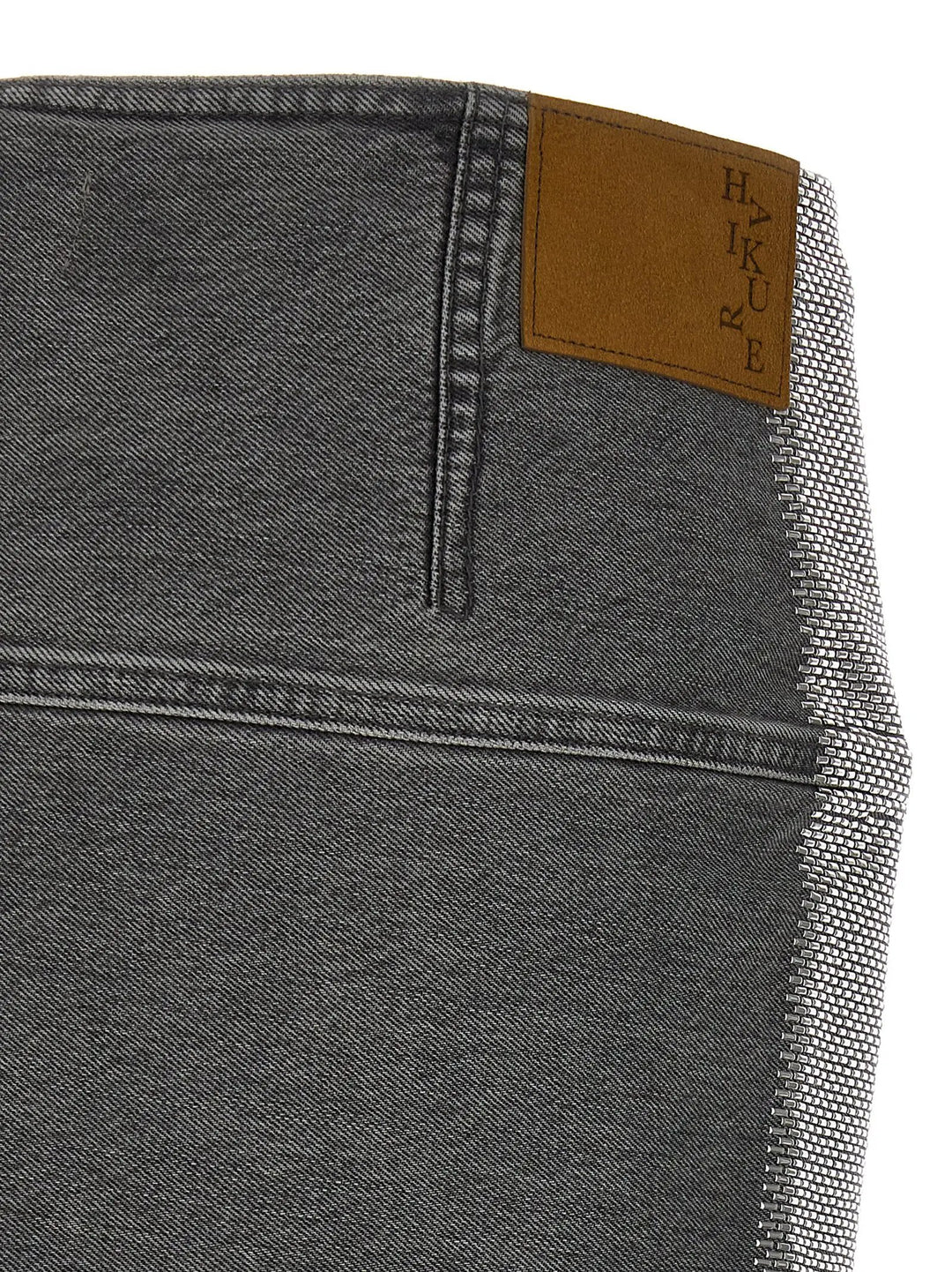 Haikure Gray Cotton Long Skirt