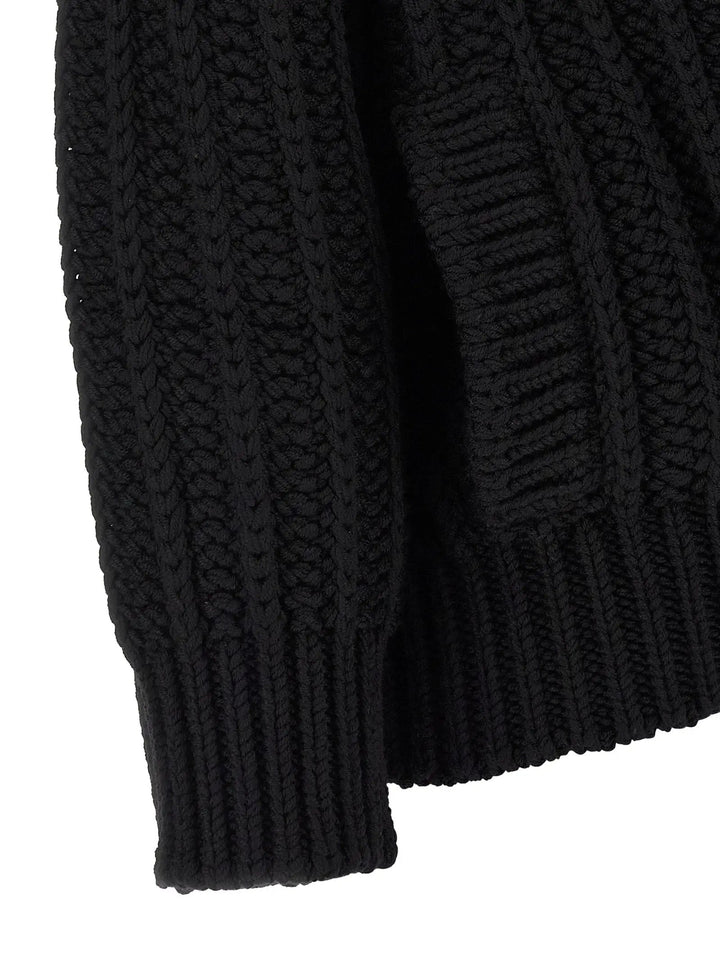 Dolce &amp; Gabbana Black Virgin Wool Cardigan