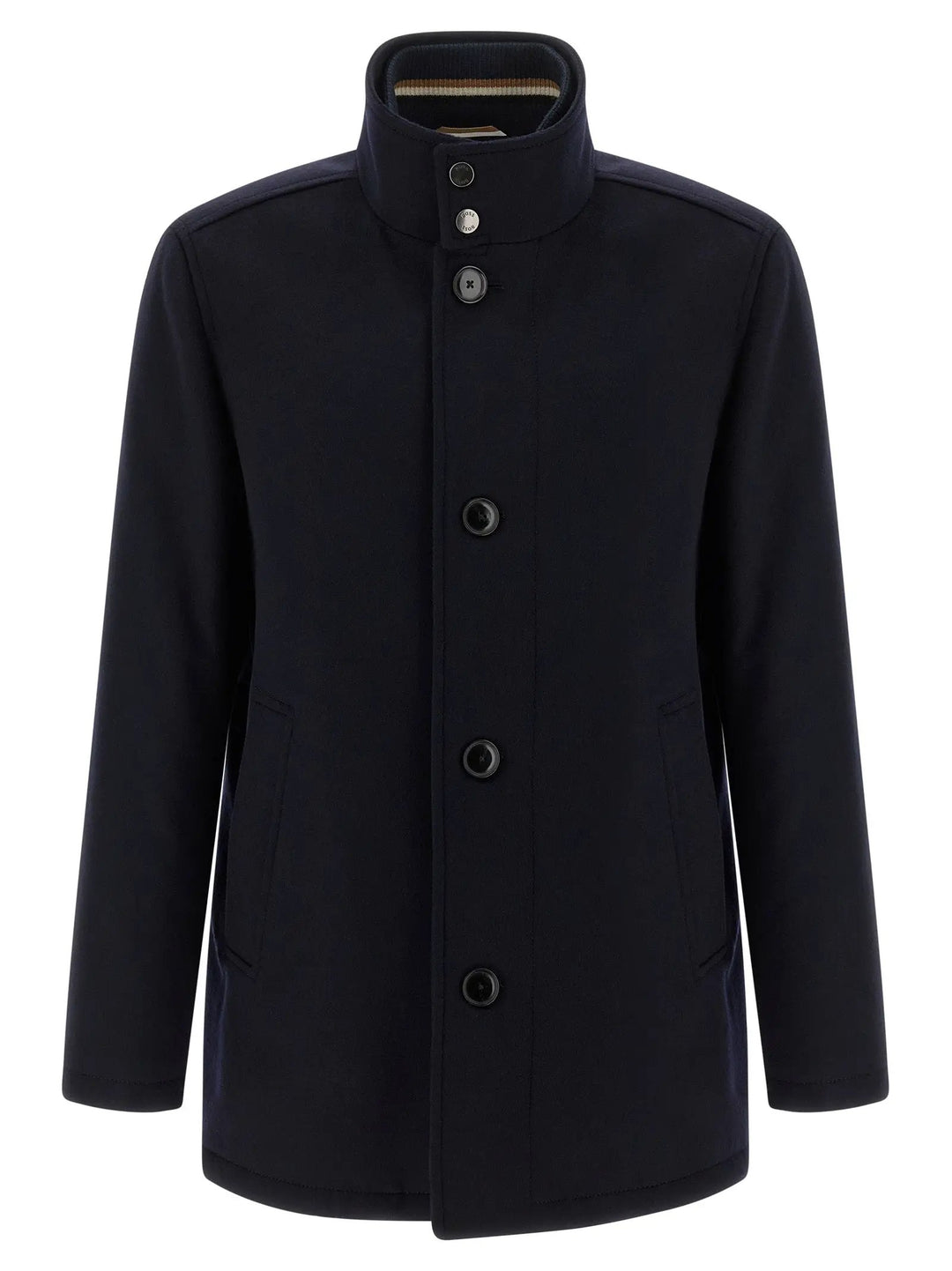 Hugo Boss Blue Wool Coat