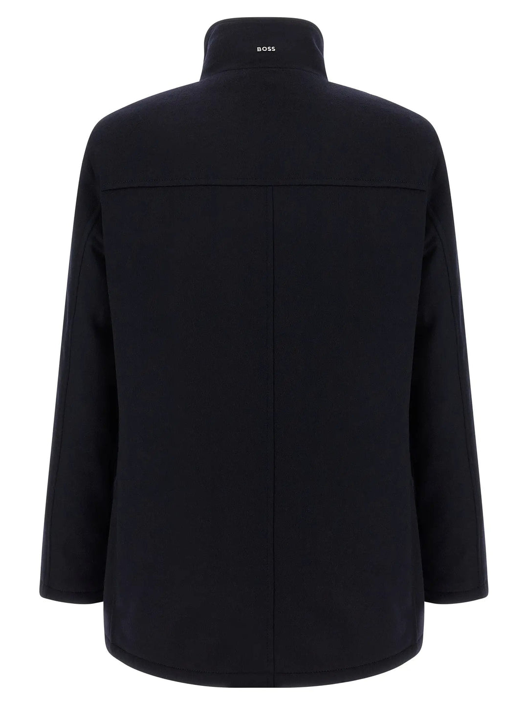Hugo Boss Blue Wool Coat