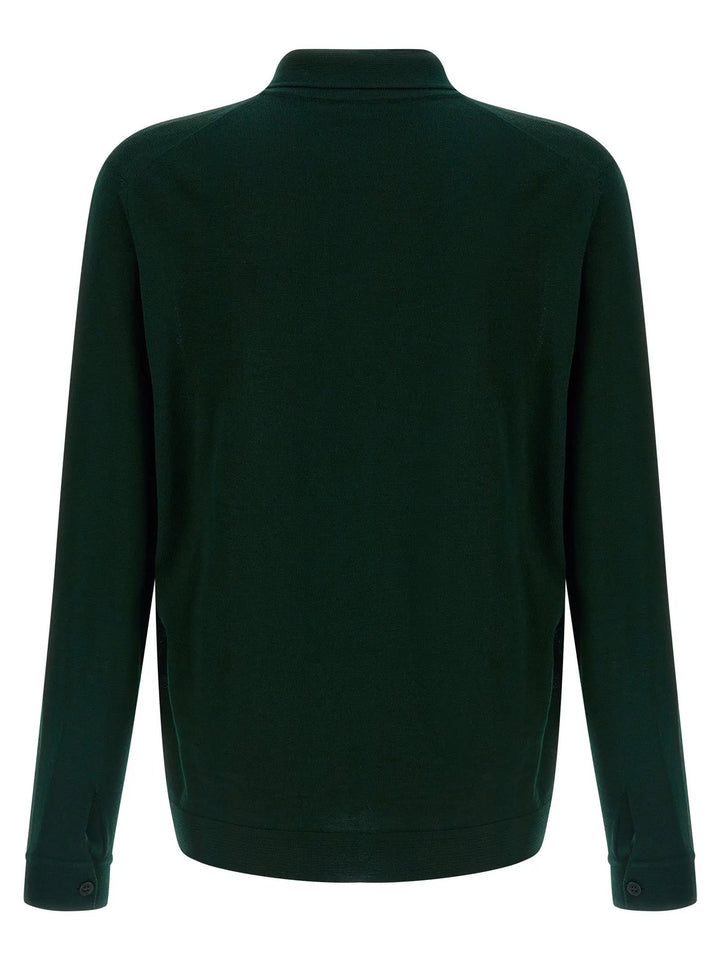 Roberto Collina Bicolor Merino Wool Cardigan