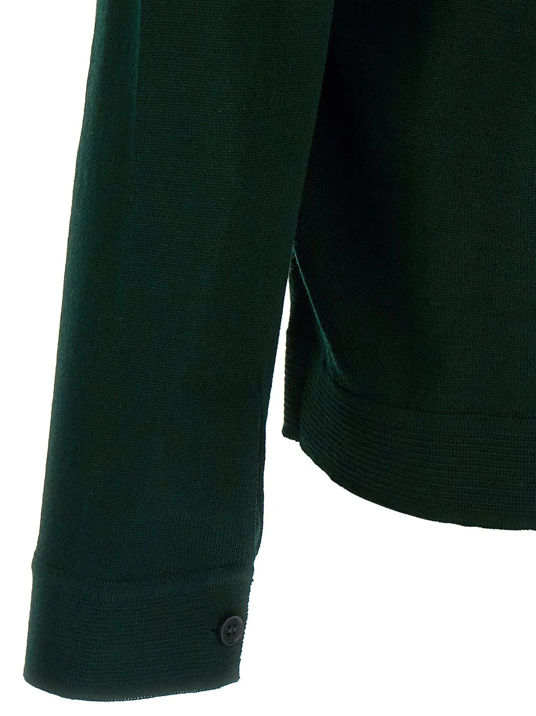 Roberto Collina Bicolor Merino Wool Cardigan