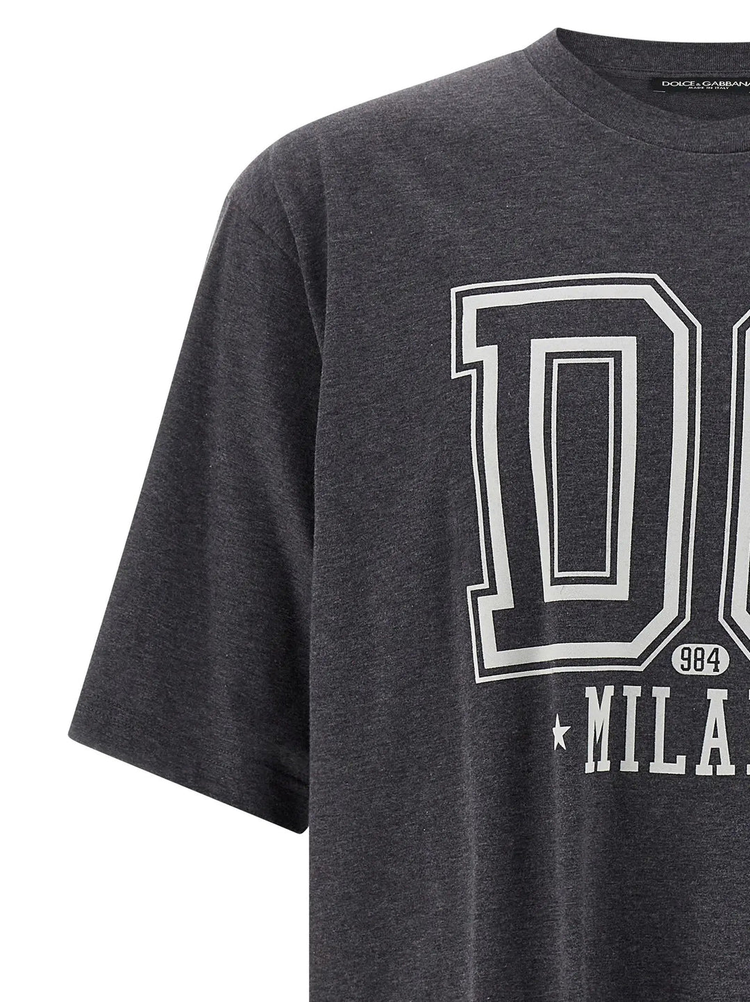 Dolce &amp; Gabbana Gray Cotton T-Shirt