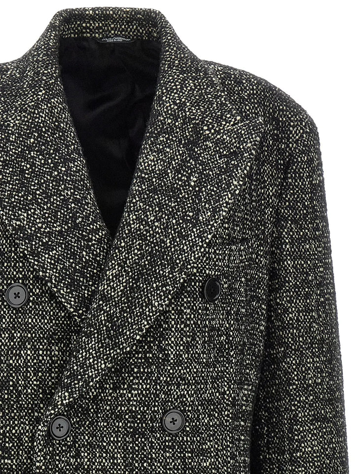 Dolce &amp; Gabbana Bicolor Polyamide Coat
