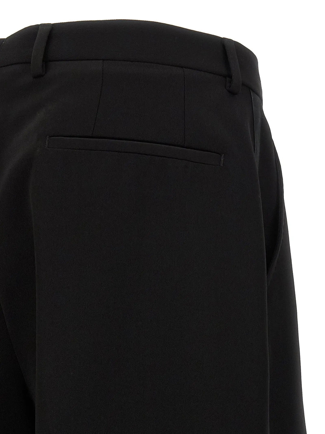 Dolce &amp; Gabbana Black Virgin Wool Dress Pants