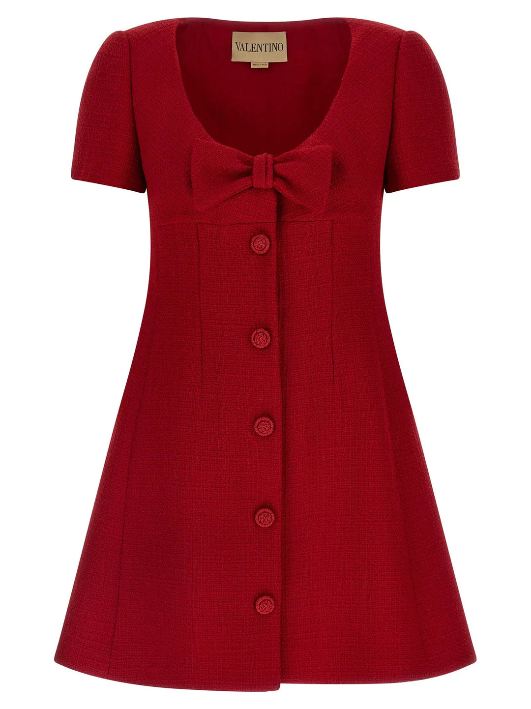 Valentino Garavani Multicolor Virgin Wool Short Dress