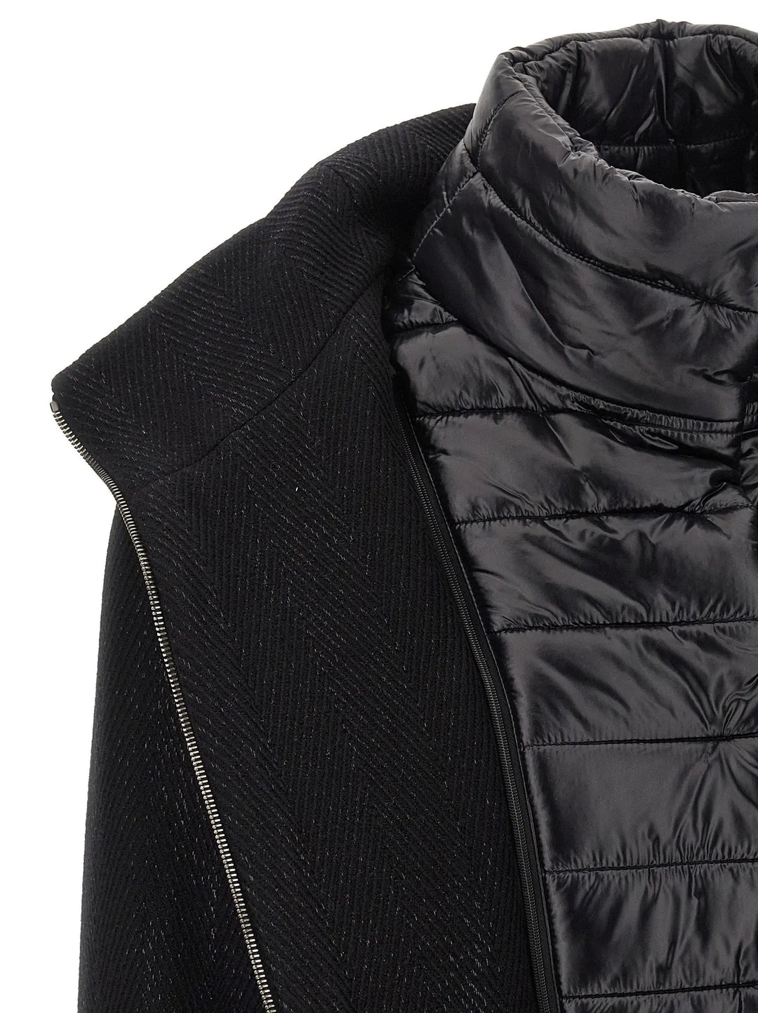 Herno Black Wool Coat